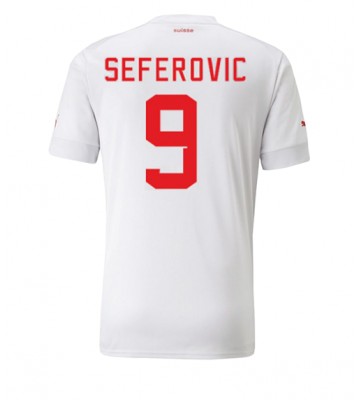 Lacne Muži Futbalové dres Švajčiarsko Haris Seferovic #9 MS 2022 Krátky Rukáv - Preč